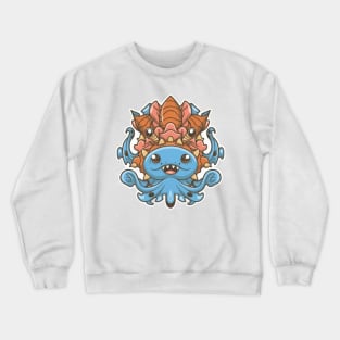 Oceanic Haven Odyssey,cute animals,adventure Crewneck Sweatshirt